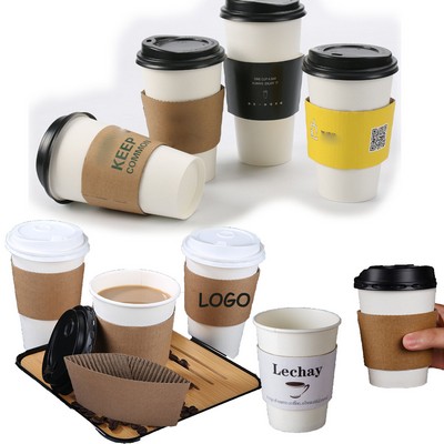 Eco-Friendly Kraft Paper Cup Sleeve