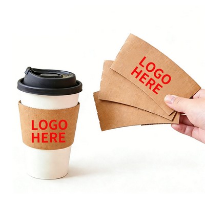 Personalized High-End Kraft Coffee Cup Wraps
