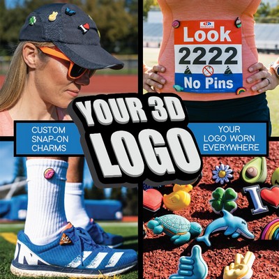 bibSNAPS 3D Bib Clips Marathon Numbers