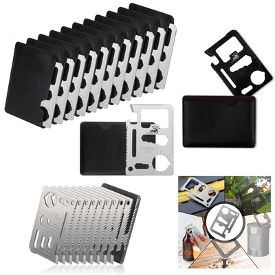 11-in-1 Multifunction Stainless Steel Knife Card Tool