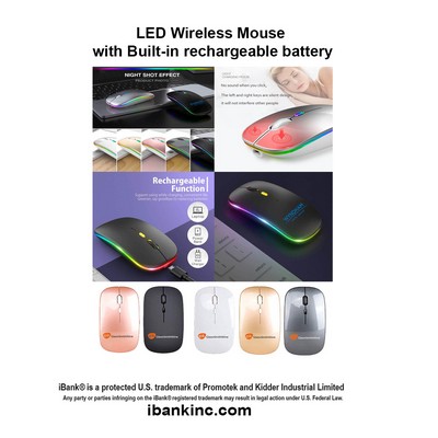 iBank ® LED Wireless Mouse with Built-in rechargeable battery