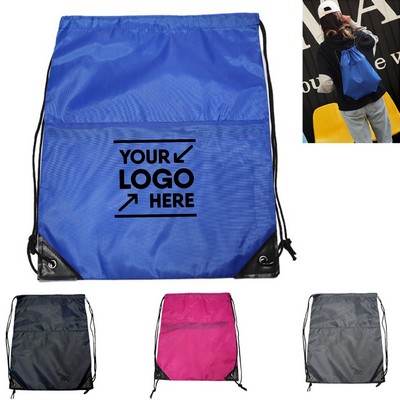 Polyester Drawstring Backpack (14"x17")